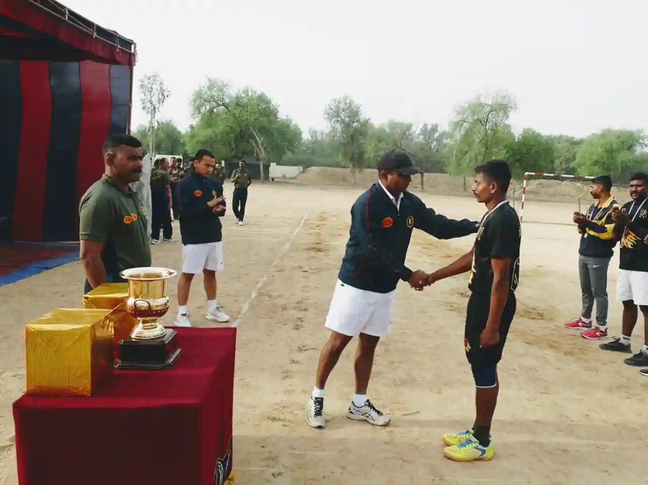 Cadets undergoing physical conditioning at Madani Defence Academy